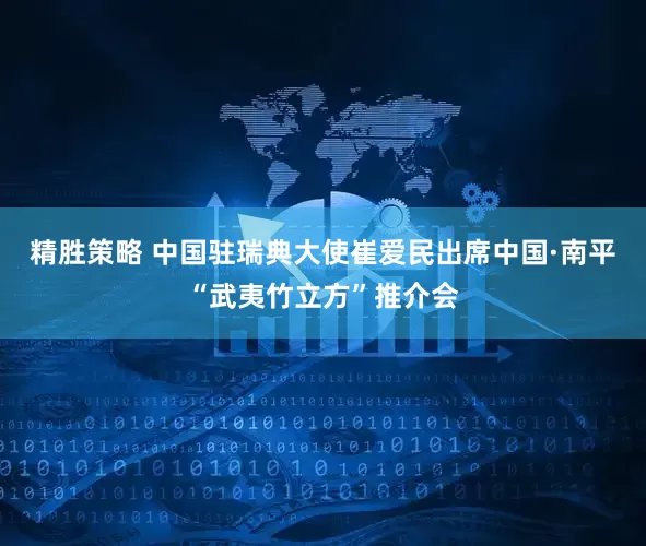 精胜策略 中国驻瑞典大使崔爱民出席中国·南平“武夷竹立方”推介会